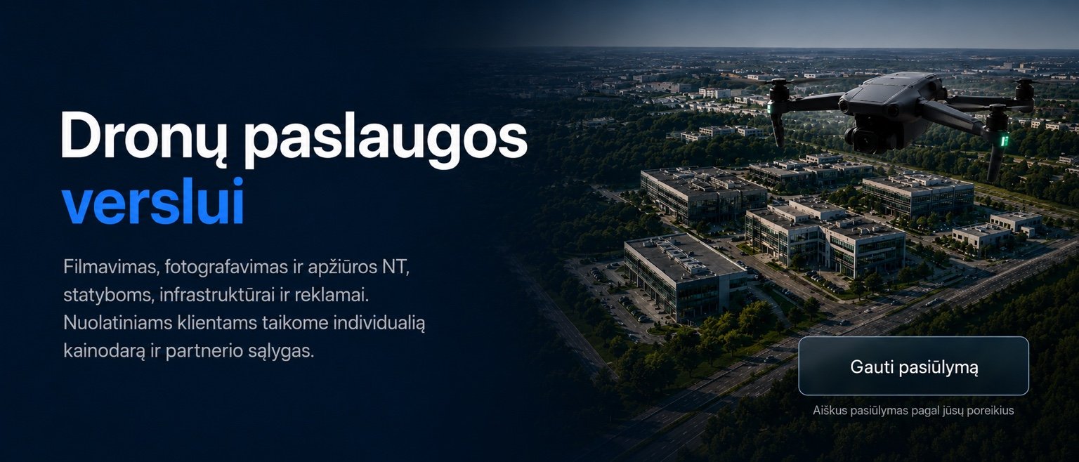 Dronų paslaugos verslui